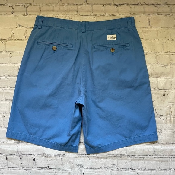Mens Vineyard Vines Blue Flat Front Club Shorts - Picture 3 of 4